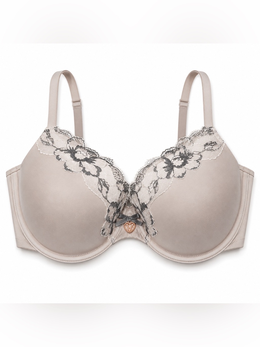 Victoria’s Secret Body by Victoria Perfect Coverage Bra 34D Lace Underwire Taupe